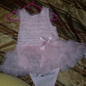 Infant girl "Pretty in Pink" dress 9mos
